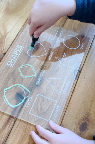 Trace and Wipe Shape Board