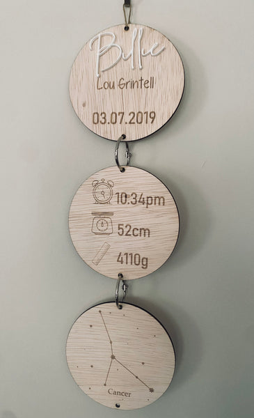 Birth Plaque