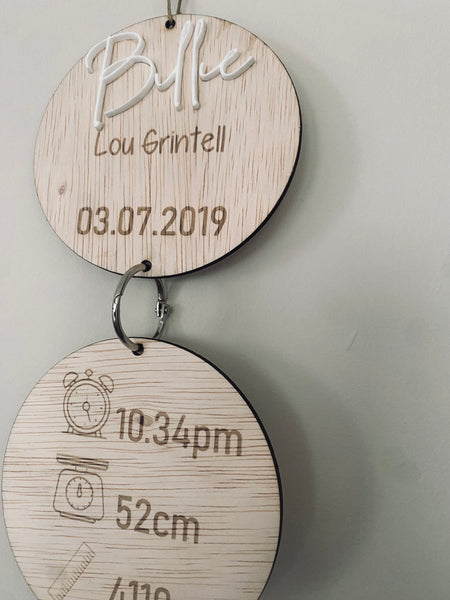 Birth Plaque
