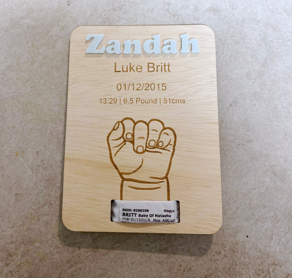 Hospital Band Plaque