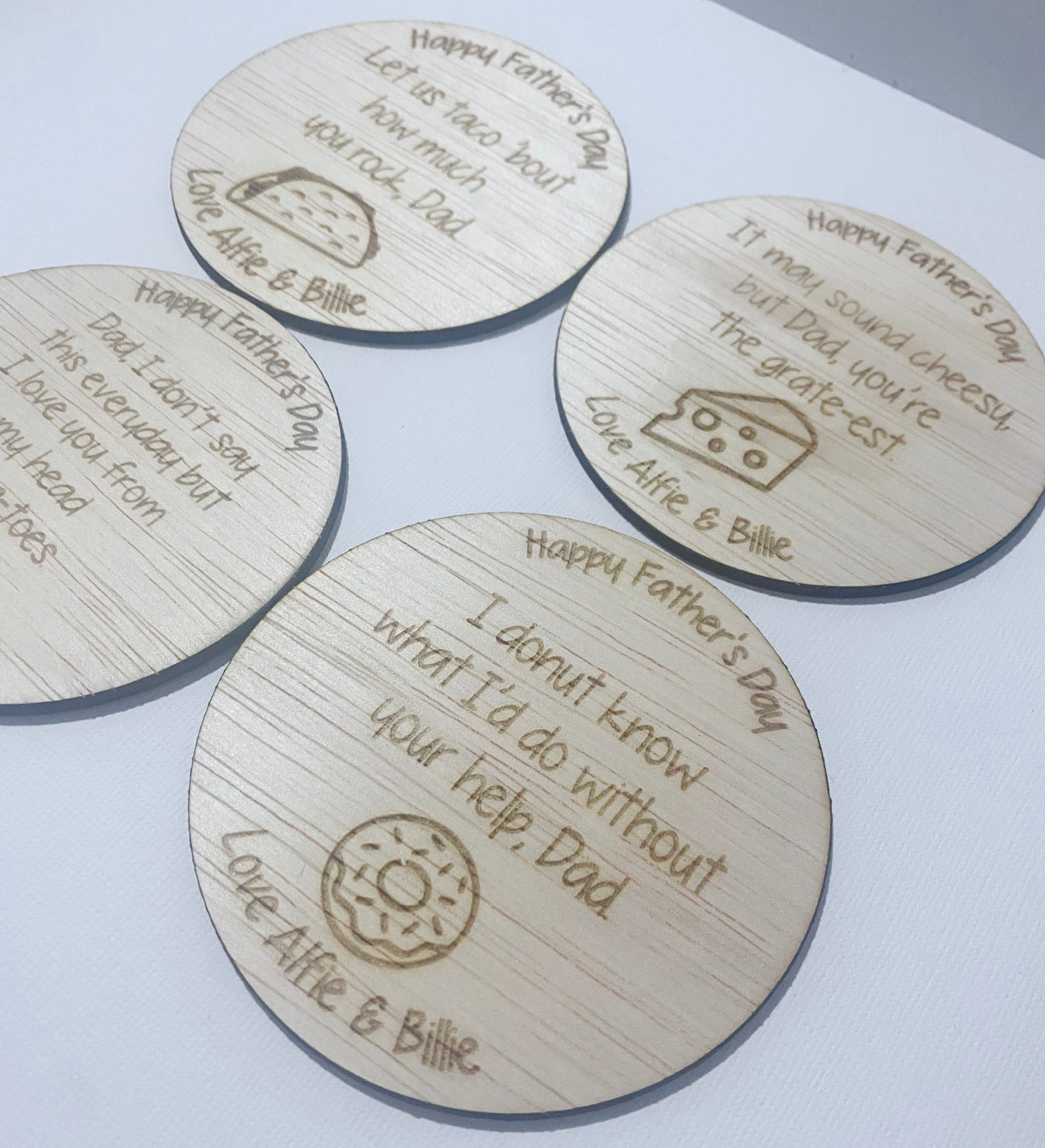Father's Day Round Magnets