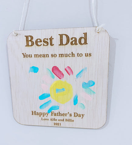 Personalised 'Best Dad' Plaque