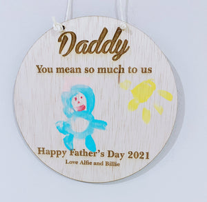 Personalised 'Daddy' plaque
