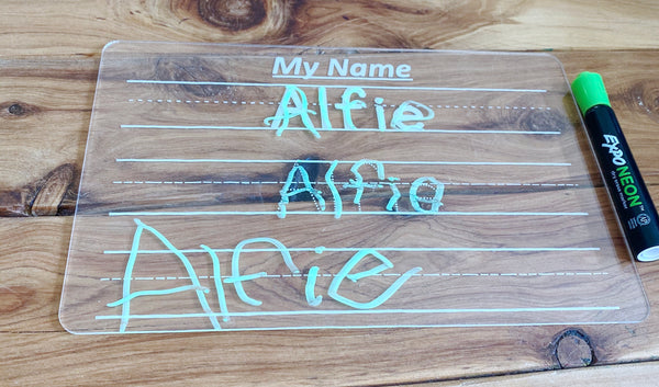 Personalised Trace and Wipe Board