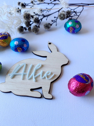 Personalised Acrylic Easter Tag