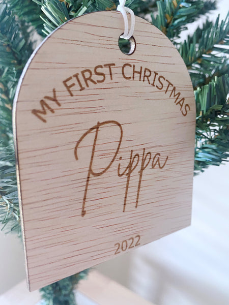 'My First" Christmas Ornament